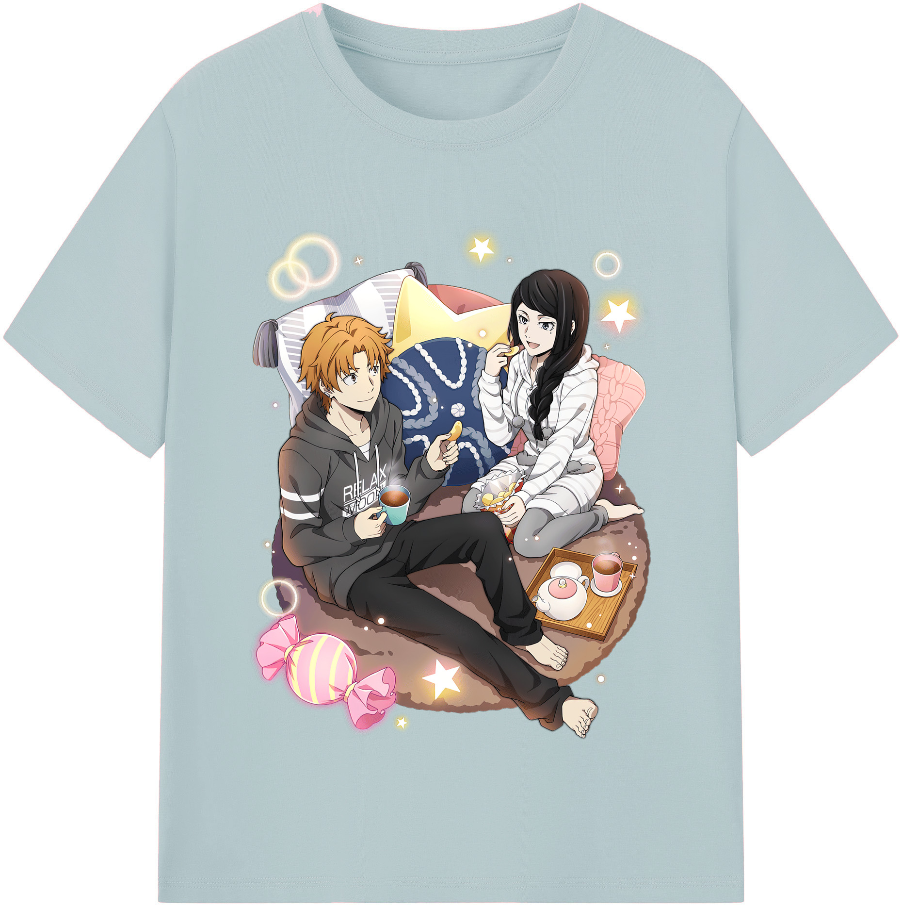 （画像用） 文豪ストレイドッグス Bungo Stray Dogs 綿100％半袖Tシャツ（フロントプリント）